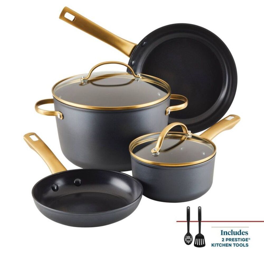 Farberware -  Forged Induction 8pc Ceramic Nonstick C Black